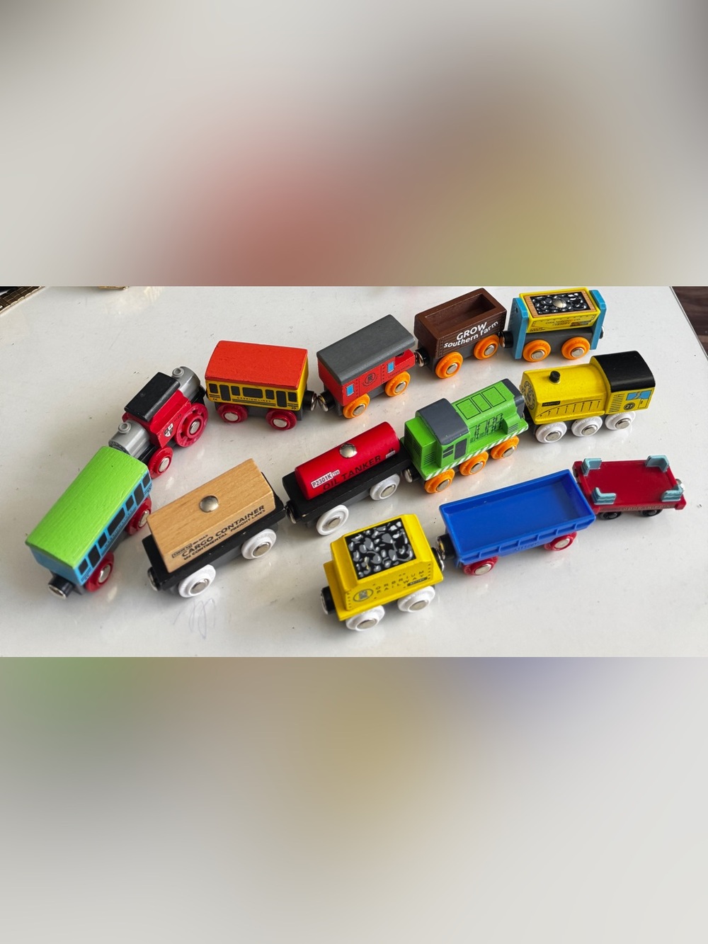 orbrium wooden train lot